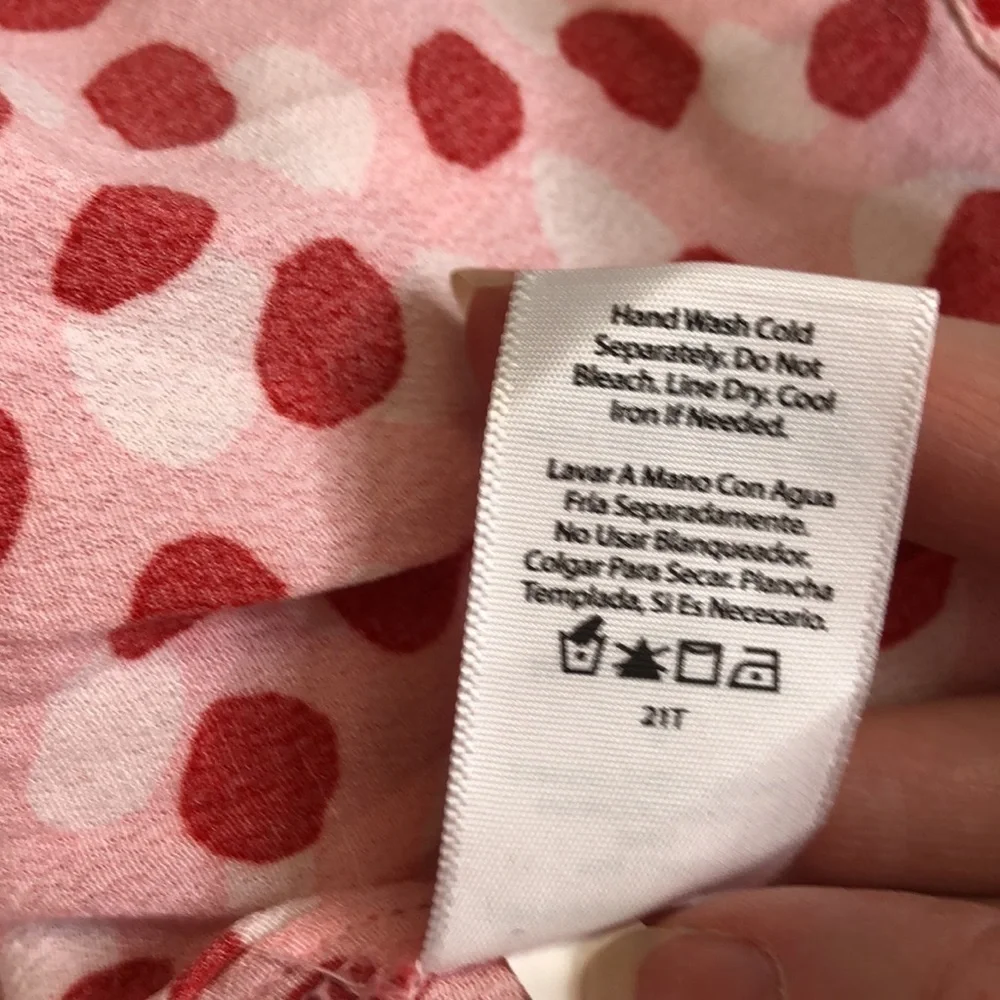 Free Assembly's Dolman Sleeve Red/ Pink/ White Dress Size S